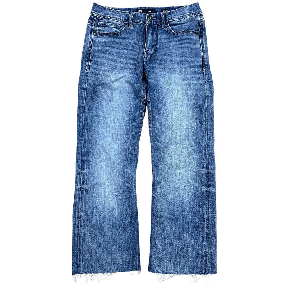 Buckle BKE Aiden Jeans 29x26 Women’s Stretch Raw Hem Blue Bootcut